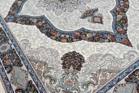 فرش ماشینی کارینا کرم برند مسجدی